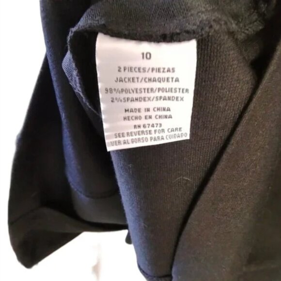 Vintage-Inspired Black 2-Piece Dress & Jacket Set (Size 10) - Picture 5 of 6